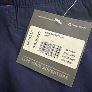 Eddie Bauer Boys Ranger Pant Navy L